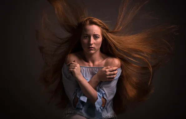 Hair, red, mole, the scope, Alexey Rodionov, Pauline Skatova