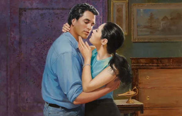 Figure, painting, Illustrator, Barnett Plotkin