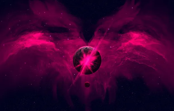 Stars, Planet, Space, Nebula, Planet, Fantasy, Planets, Art