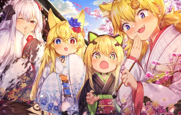 Girls, brush, neko, ears, Girls Frontline