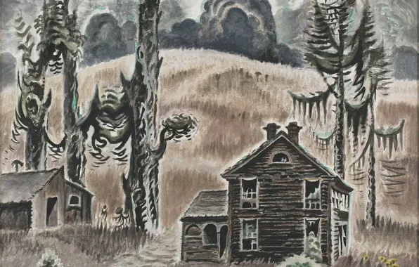 Charles Ephraim Burchfield, 1954-62, Haunted Twilight