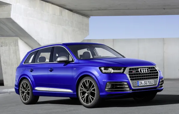 Picture blue, Audi, Audi, crossover