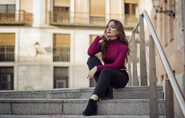 Picture girl, the city, Elena