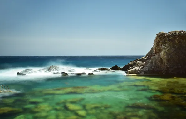 Picture sea, Bay, Malta, Malta, Ghar Lapsi