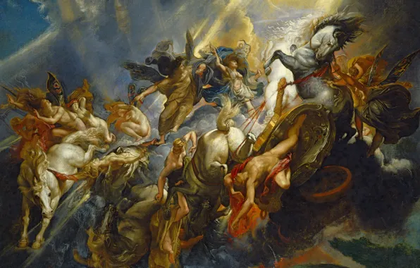 Picture, Peter Paul Rubens, mythology, The Fall Of Phaeton, Pieter Paul Rubens