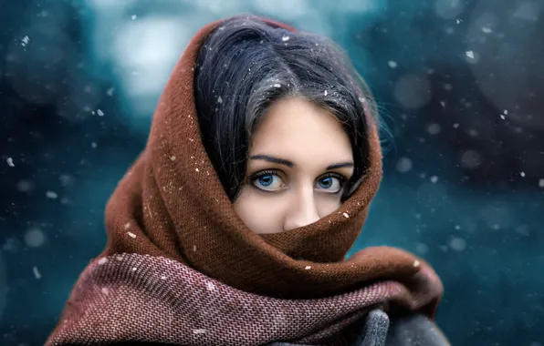 Picture snow, portrait, Sergeev Sergey
