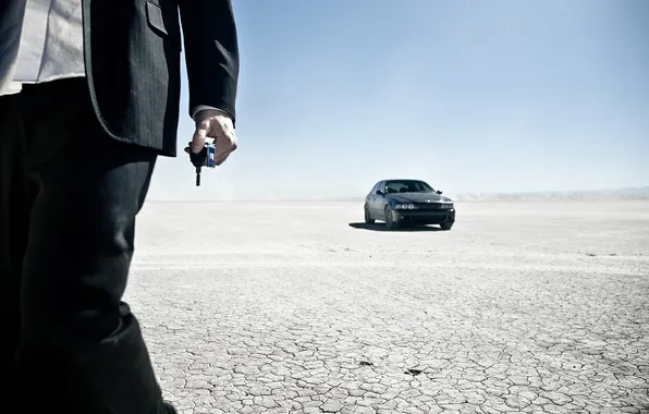 Picture auto, desert, people, BMW