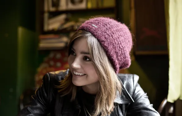 Smile, hat, actress, blonde, photographer, Jenna Coleman, Jenna Coleman, Yakub Merchant