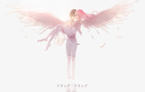 Girl, romance, angel, guy, 002, Darling In The Frankxx, Cute in France, Hiro