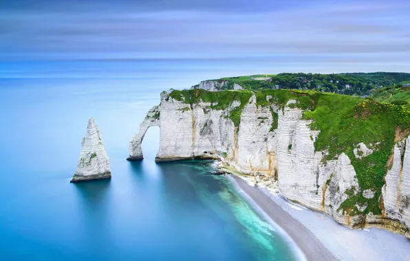 Beach, water, mountains, the ocean, rocks, France, beach, ocean