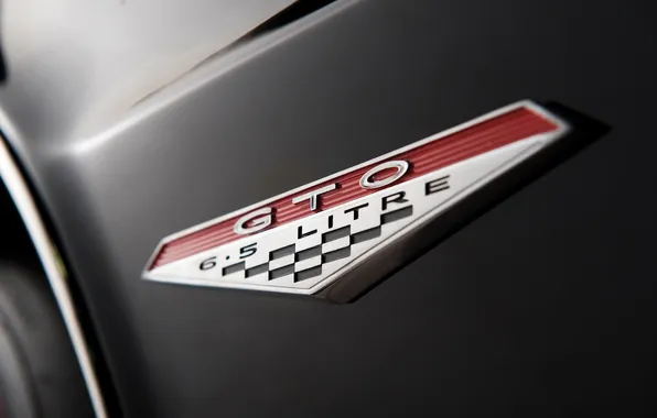 Logo, Convertible, Pontiac, GTO, Pontiac, 1964, retro cars, Convertible