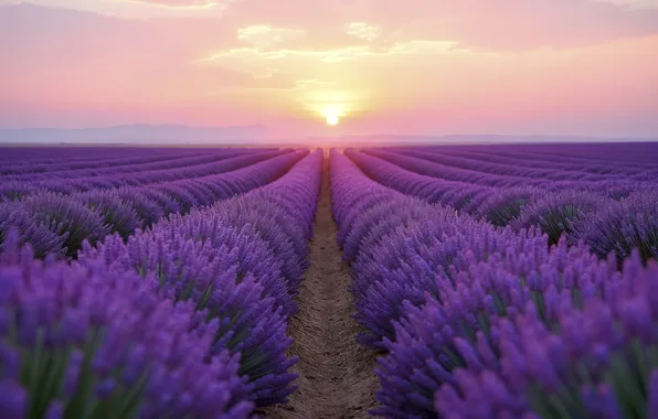 Flowers, spring, flowering, field, blossom, flowers, lavender, spring