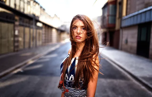 Picture hair, sponge, teeth, brown-eyed, Tania, Miro Hofmann