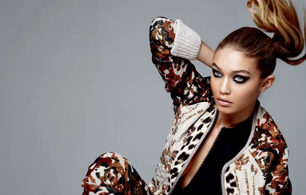Look, girl, pose, photo, model, makeup, Vogue, Gigi Hadid