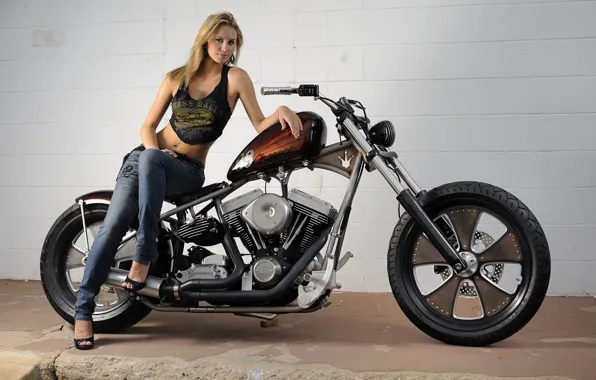 Moto, motorcycle, Classic Bobber, 69 chopper, custom Harley-Davidson