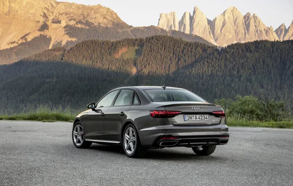 Mountains, Audi, sedan, ass, Audi A4, 2019