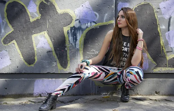 Girl, pose, background