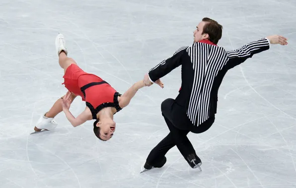 Ice, rotation, Japan, figure skating, skaters, Ksenia Stolbova, Olympic Champions, Fedor Klimov