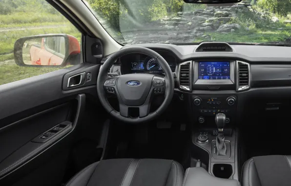 Picture Ford, interior, devices, the wheel, salon, display, pickup, Ranger