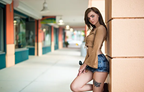 Picture girl, face, pose, legs, Victoria