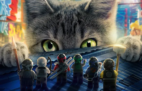 Picture cat, cartoon, LEGO, animated movie, The Lego Ninjago