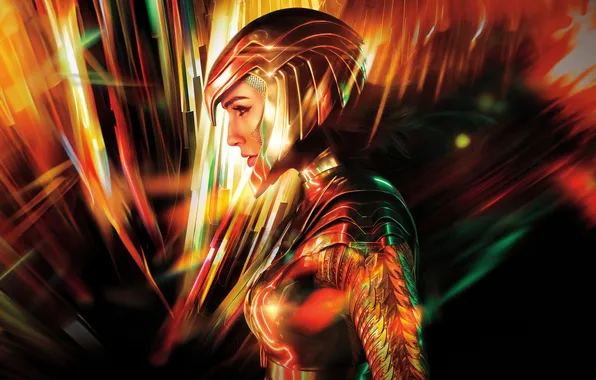 Background, costume, beauty, Wonder Woman, poster, comic, DC Comics, Gal Gadot