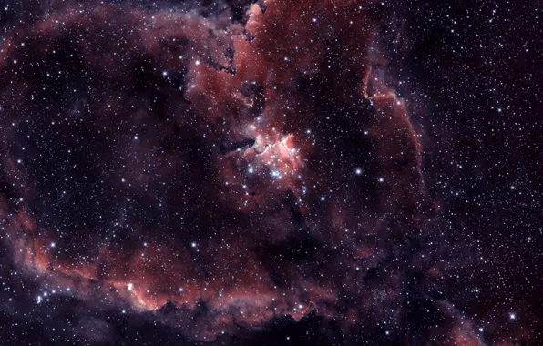 Picture nebula, heart, IC 1805