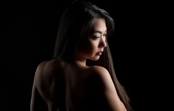 Girl, portrait, Asian