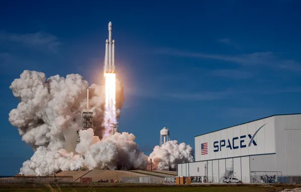 USA, Rocket, Start, SpaceX, Cape Canaveral, Falcon Heavy