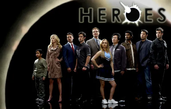 Heroes, The series, Heroes, actors, Movies, background Eclipse