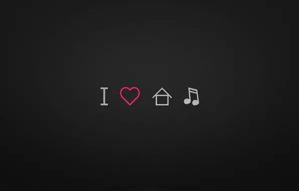 Picture music, love, house