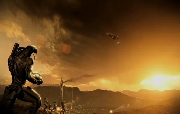 Mass effect, Normandy, Mako, Geta