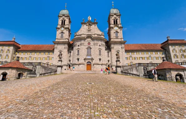 The city, Switzerland, the monastery, Einsiedeln