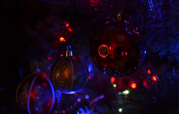 Macro, joy, toys, new year, beauty, tree, December, 31 Dec