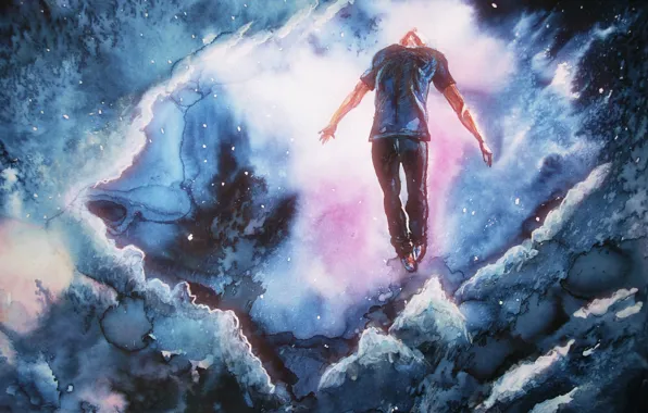 Picture the sky, clouds, male, by LusiusMalfoy