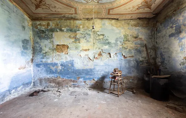 Room, doll, chair