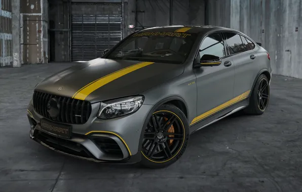 Mercedes, Front, AMG, Grey, Side, Manhart, GLC63 AMG, Front and Side