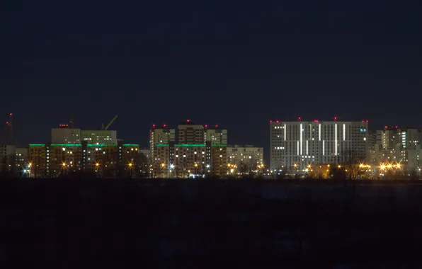 The sky, building, home, spring, the evening, Russia, architecture, twilight