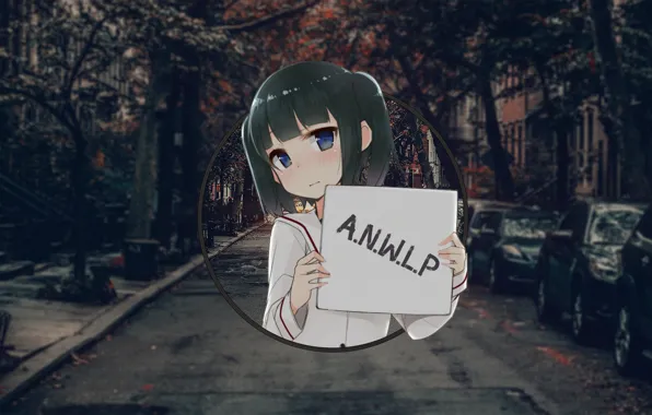 Picture girl, machine, street, plate, anime, very, madskillz