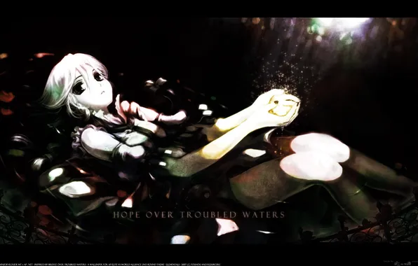 Water, girl, anime