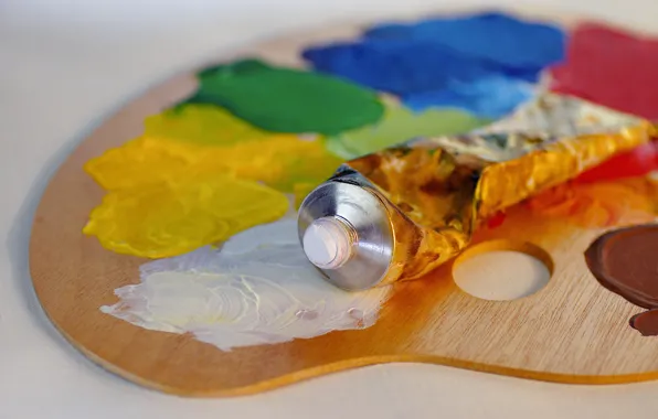 White, color, blue, yellow, red, green, paint, tube
