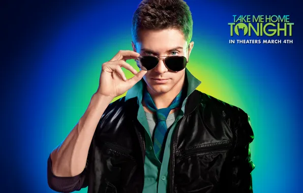 Picture style, background, black, glasses, jacket, tie, shirt, Comedy