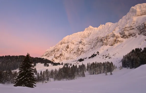 Picture winter, snow, mountains, Switzerland, ate, Alps, Switzerland, Alps