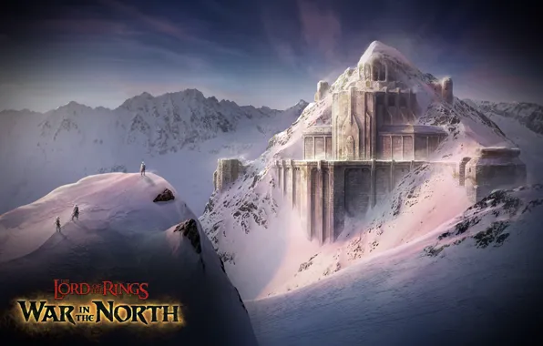 Picture fortress, lord of the rings, rock