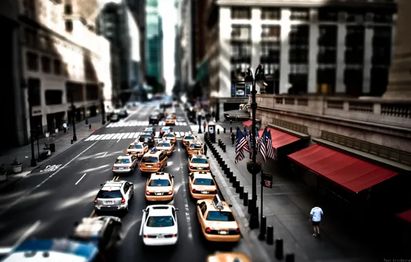 New York, Street, Taxi