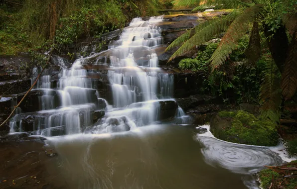 Picture nature, waterfall, whirlpool