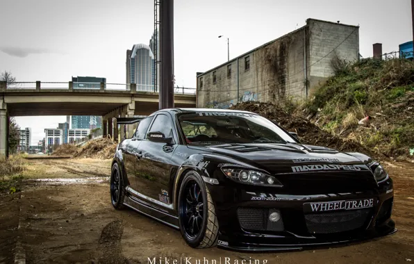 Picture black, mazda, tuning, rx-8