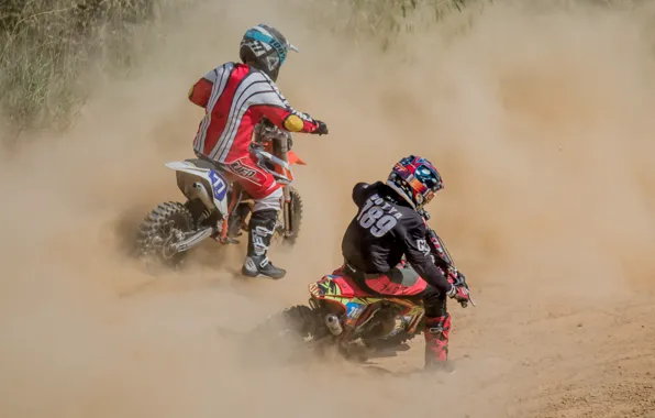 Sport, motocross, stories, rivals