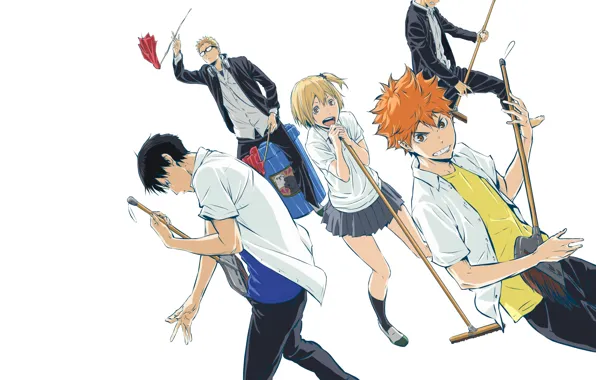 Picture anime, art, guy, volleyball, Haikyuu!