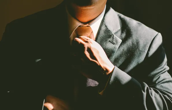 People, hand, costume, tie, male, man, chemise, suit